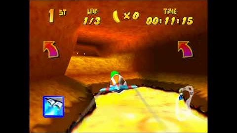 Diddy Kong racing N64 Walkthrough 3 - Dino Domain (World 1) part 2