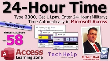 Typ 2300, krijg 23:00 uur. Voer automatisch 24-uurs militaire tijd in in Microsoft Access - Fitne...