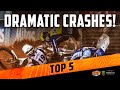 DRAMATIC SPEEDWAY GP CRASHES! | FIM Speedway Grand Prix