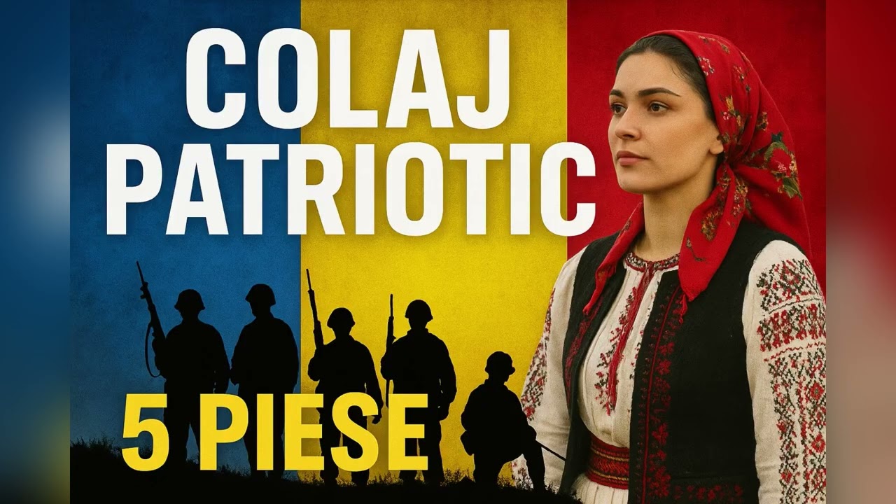 COLAJ PATRIOTIC ROMÂNESC – 5 Piese Puternice (15 Minute de Emoție pentru România 🇷🇴)