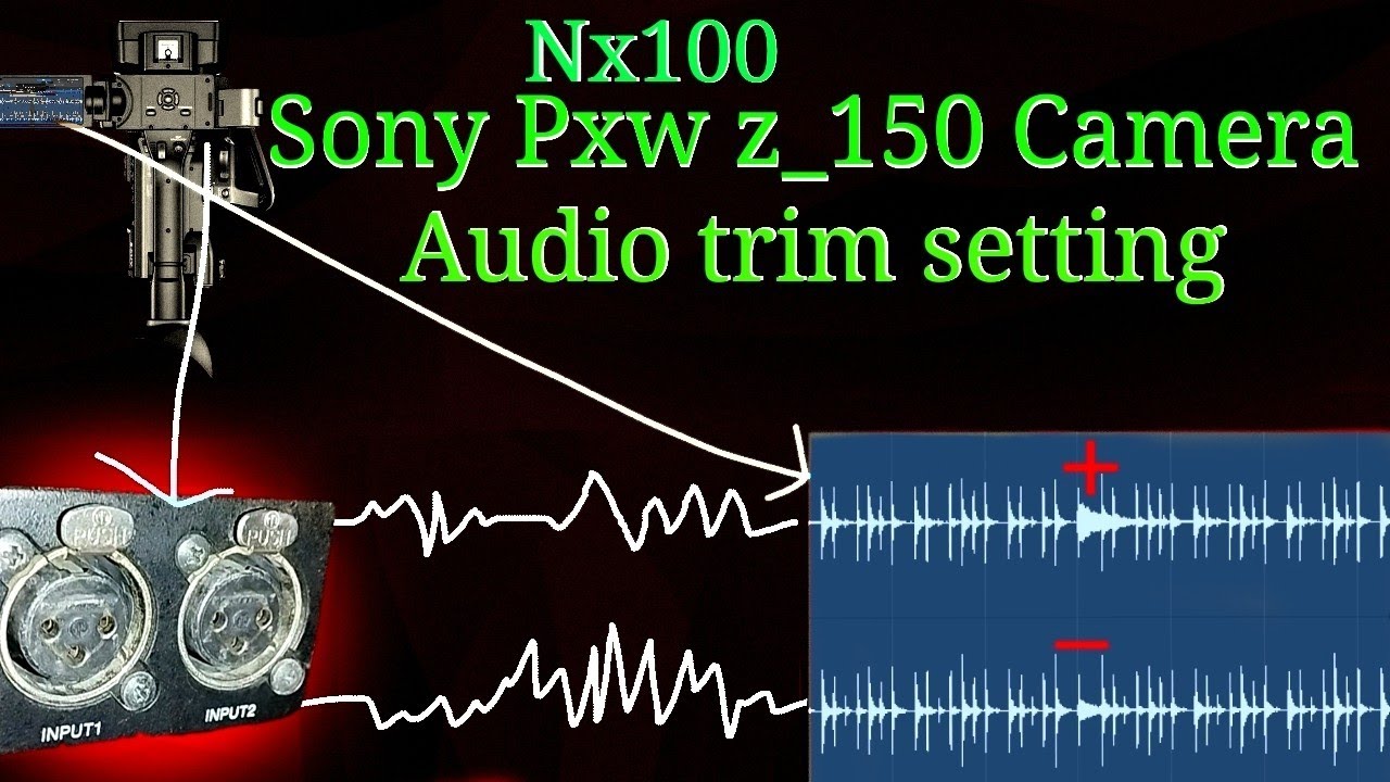 Sony pxw z_150 camera audio input trim settings | sony nx100 camera
