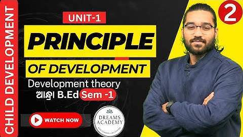 Principles of Development.Child Development Andhra B.Ed 1st Semester.Complete Class.