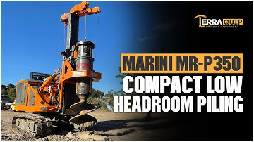 Marini MRP350 - Compact Low headroom remote controlled piling rig - Highlight