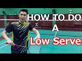 EASIEST Way To Do A Consistent Backhand Low Service (And 2 Biggest Mistakes)