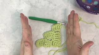 Oversized C2C Crochet Stitch Tutorial - Left Handed