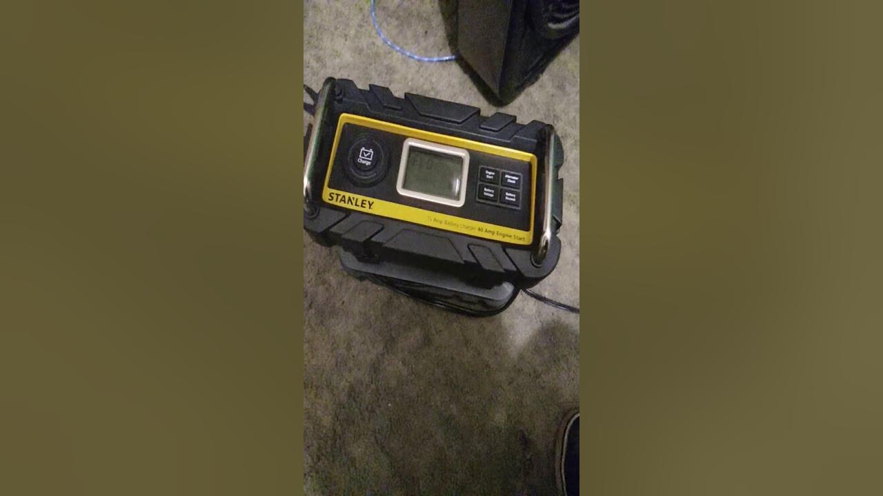 Using the Stanley Battery Charger to see if an old amp work YouTube
