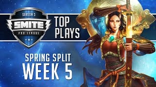 SMITE Pro League 2016 - Week 5 Top Plays (Spring Split)
