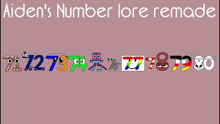 Aiden’s Number Lore Remade 61-100 (part 2)