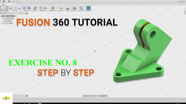 Fusion 360 Tutorials for Beginners. Exercise no.8