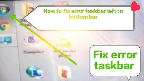 How to move taskbar Top Left Right Bottom in Windows 10/8/7 solved This video