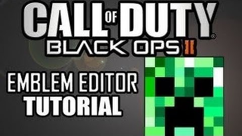 Black Ops 2 Emblem Tutorial - Creeper Face