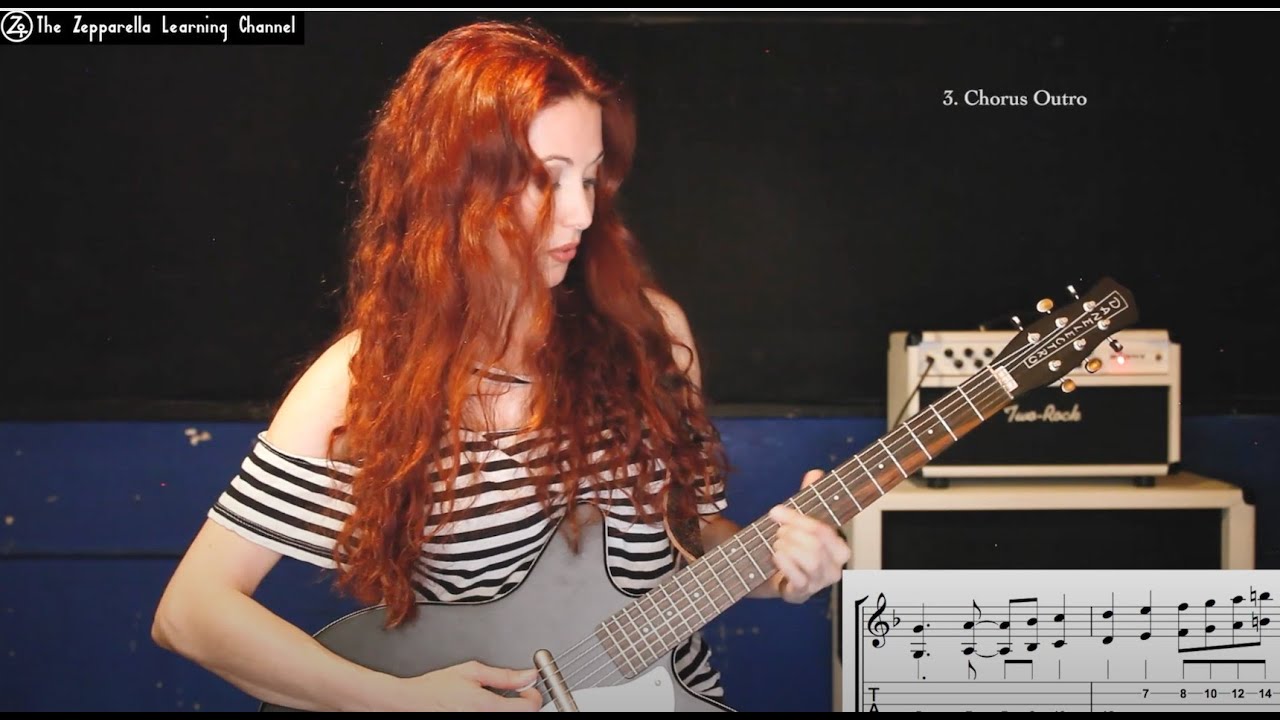 Kashmir guitar lesson Adapting many parts to one guitar. 2 of 3