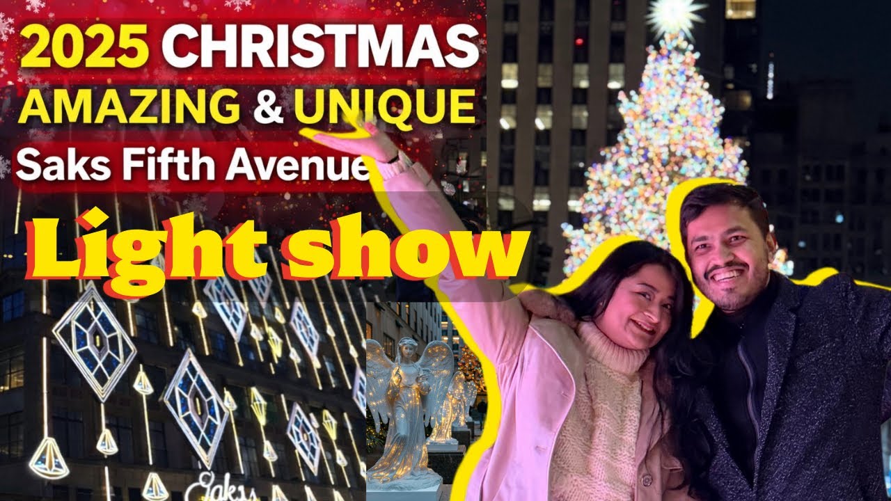 🇺🇸AMERICA 😍FAMOUS LIGHT SHOW 🤩 || NEWYORK in CHRISTMAS 🎄 🗽 || BIDESHI BENGALI ❤️