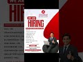 We are hiring