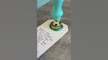 The Perfect Wax Seal: 11/20😘