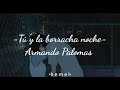 Tú y la borracha noche               Armando Palomas -Letra-