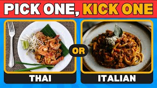 Only a Genius Can Pass This Pick One Kick One Challenge - 60 Insane Food Choices