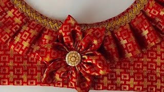 लेस से ब्लाउज डिजाइन बनाये ||lace se blouse design bnaye cutting and stitching #Yogeshwariarts