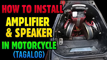 How to install amplifer and speakers in motorcycle | DIY amplifier and speaker installation