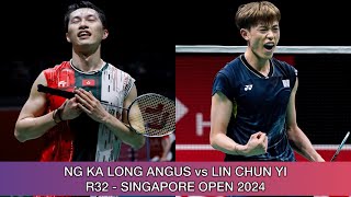 Lin Chun Yi 林俊易vs Ng Ka Long Angus | Badminton Singapore Open 2024