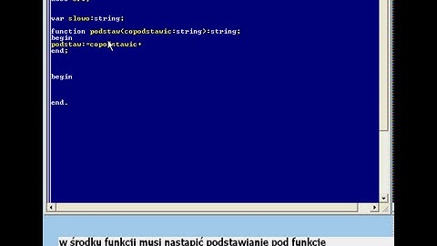turbo pascal kurs  - function