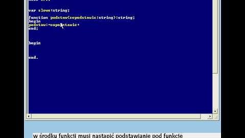 turbo pascal kurs  - function