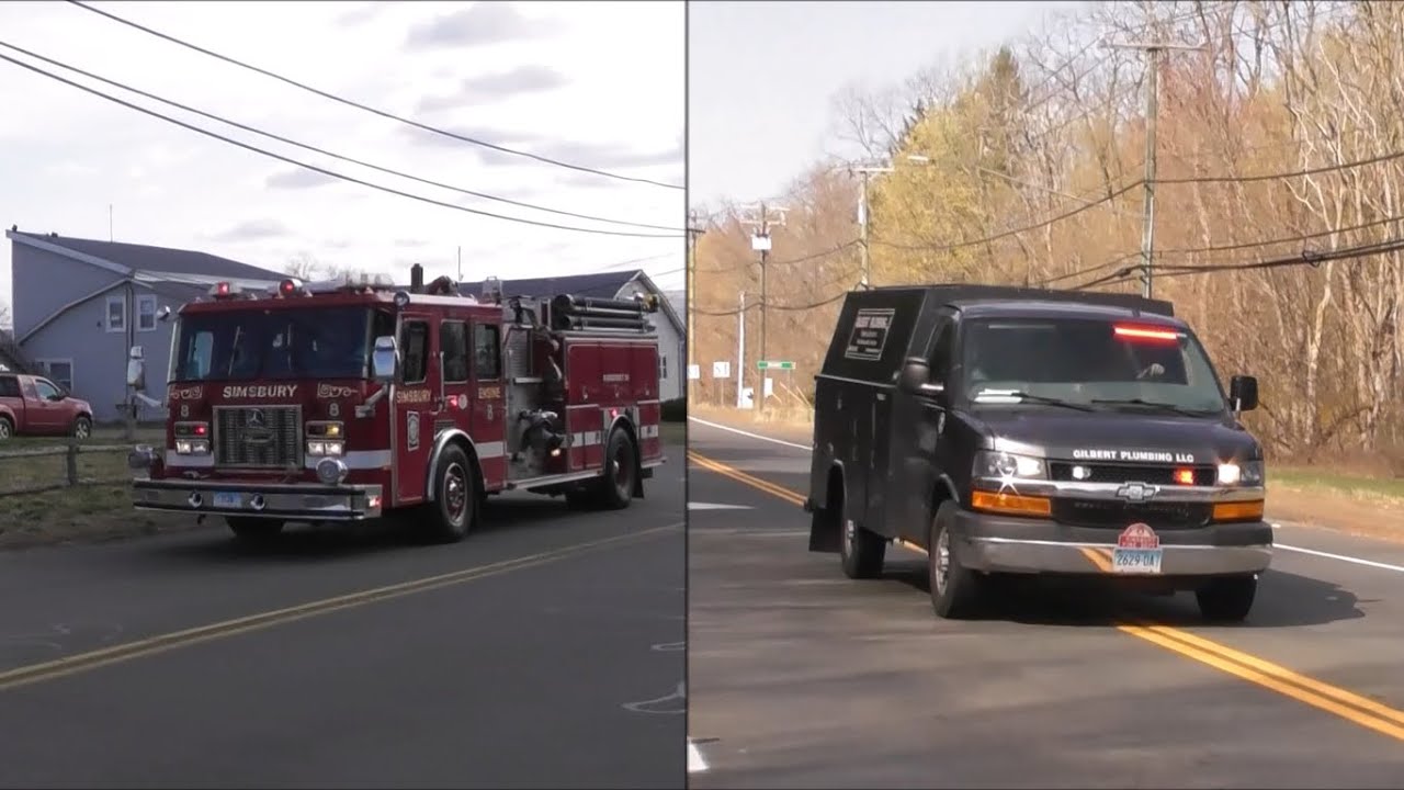 Simsbury, CT Fire Units Responding to a Tech Rescue/ Wires Down YouTube