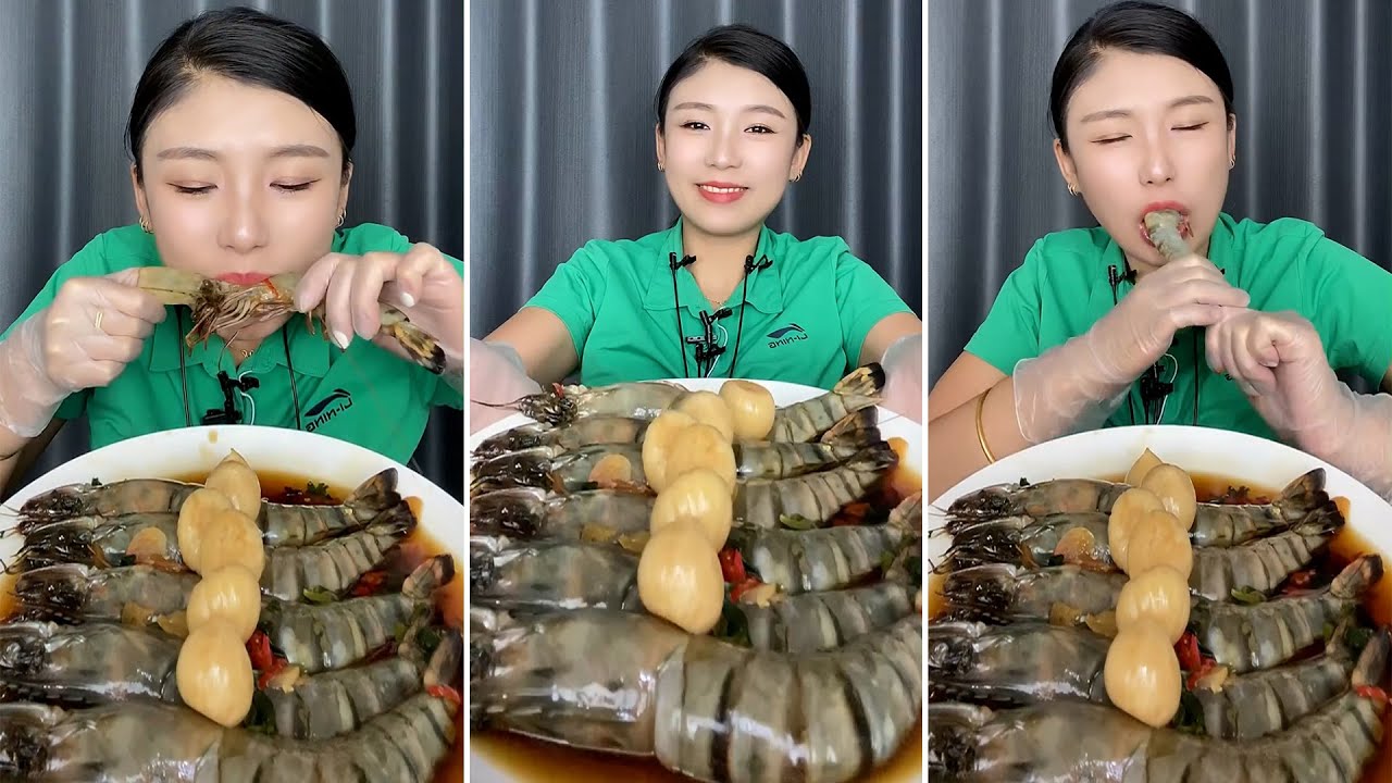 MUKBANG : delicious Crispy Shrimp eating 맛있는 바삭한 새우 먹기