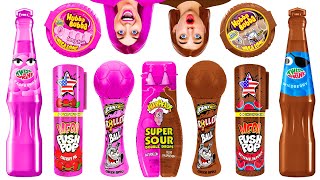 Tantangan Makanan Merah Muda Vs Makanan Cokelat  Hack Makanan Lucu Oleh Choco Do