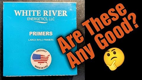 White River Energetics Large Rifle Primers- Tabletop Comparison With CCI Primers