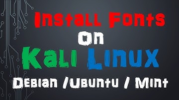 How to Install fonts on Linux || Kali Linux font Install || Microsoft TrueType core and many more ||