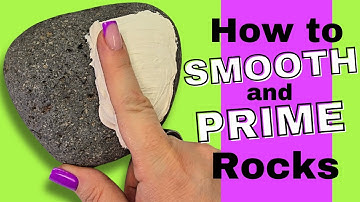 Rock Painting - How to SMOOTH and PRIME Rocks for Painting