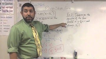 Point-slope form of a line