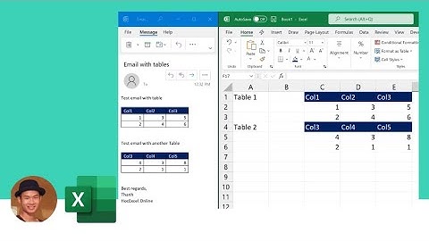 Cách lấy bảng trong mail Outlook ra Excel bằng VBA