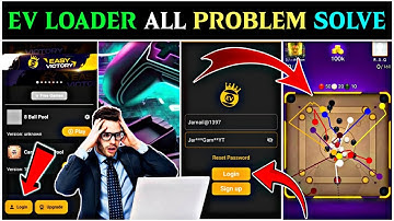 Carrom Pool 😱 EV Loader New Update ALL Problem Fix 😎 100% FREE 💯 EV AUTO