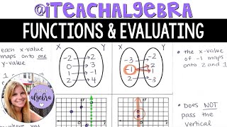 Algebra 1 - Functions - Is it a Function? \& Evaluating Functions