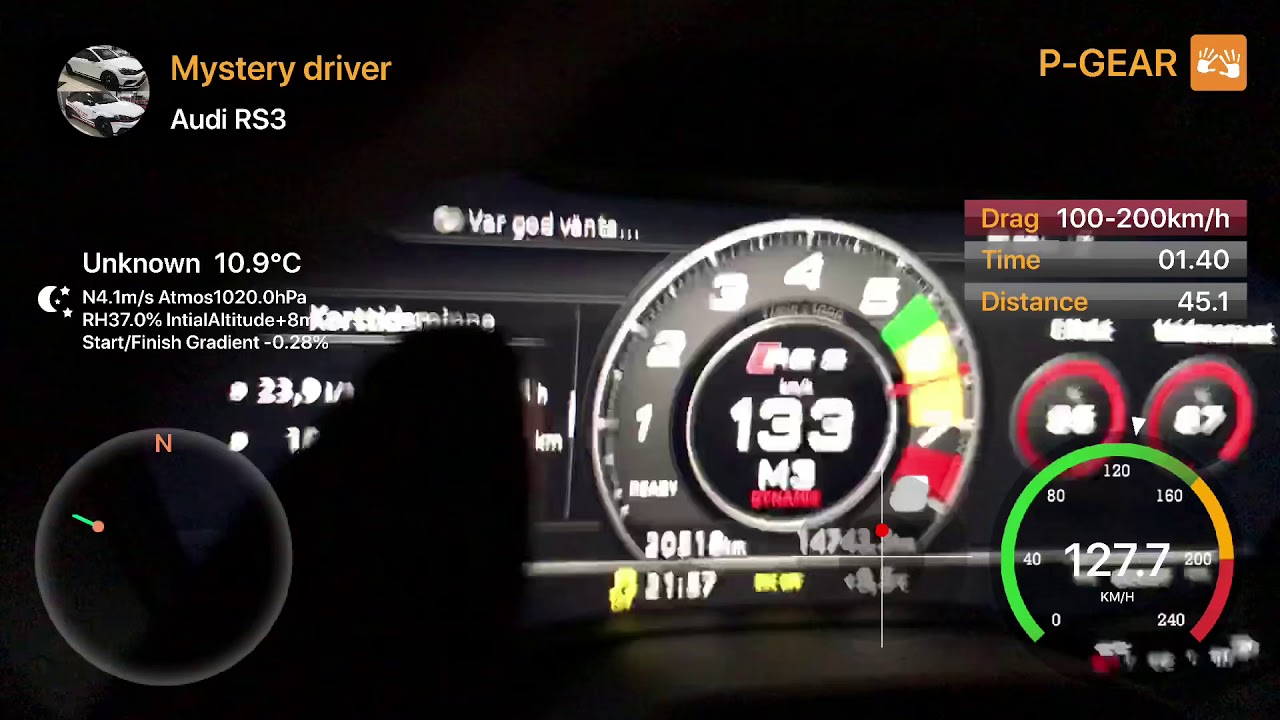 Audi RS3 8v2 SB STM Stage 2+ 98 octane 100-200km/h