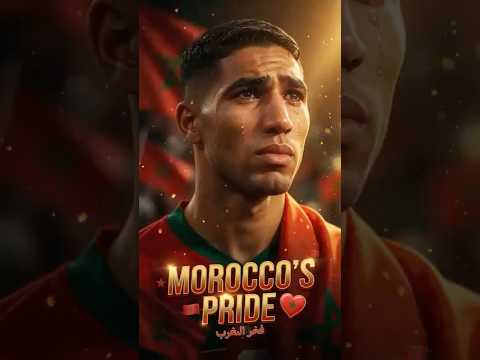 🇲🇦 Hakimi’s EMOTIONAL Morocco Pride Moments! ❤️🔥 #Hakimi #Morocco #WorldCup