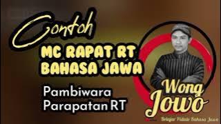 CONTOH MC RAPAT RT DALAM BAHASA JAWA