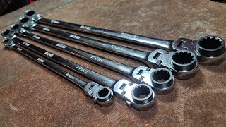 Icon/Matco/Kabo/EzRed Super Long Ratcheting Semi Offset Double Box End Flex Wrenches Review