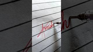 Amisha✍️#calligraphy #handwriting #youtubeshorts #shortsfeed #shorts #ytshorts #signature #viral