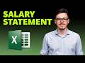 How To Create Salary Statement In Microsoft Excel [2026 Guide]