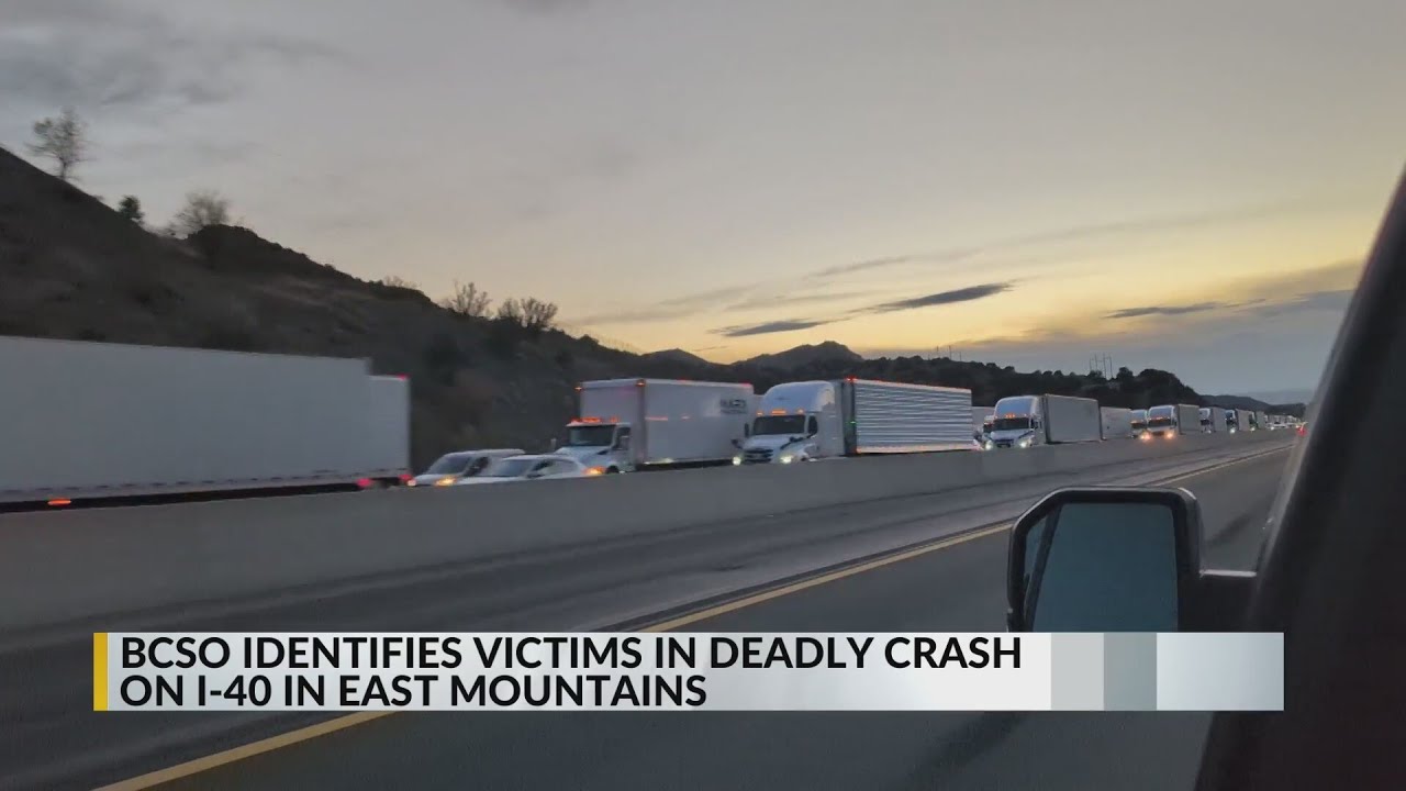 2 dead after fiery crash causes closure on I-40 - YouTube