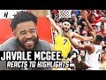 JaVale McGee Reacts To JaVale McGee Highlights! | The Reel