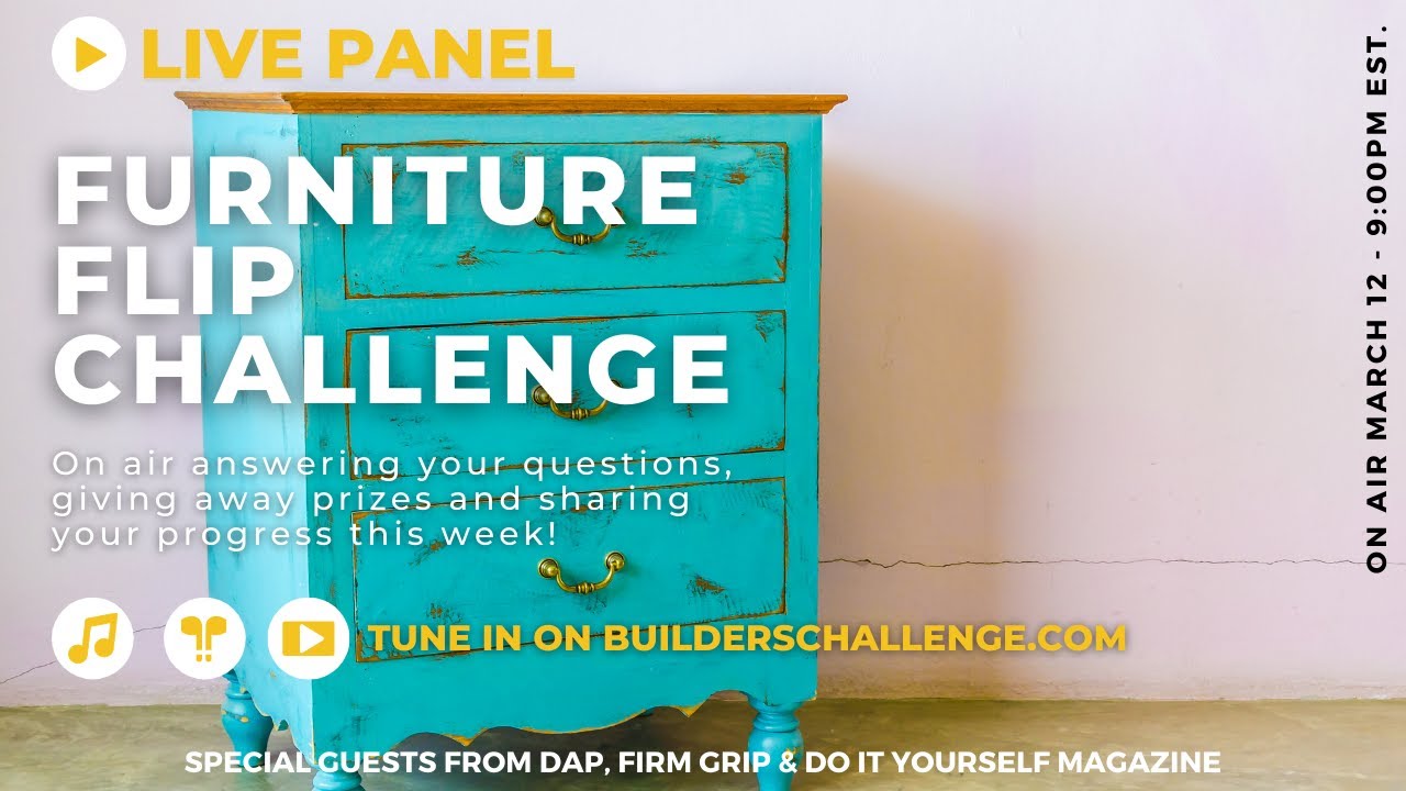 Furniture Flip Challenge Week 1 Live Panel YouTube