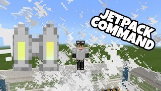 WORKING JETPACK USING COMMANDS IN MINECRAFT BEDROCK!!!
