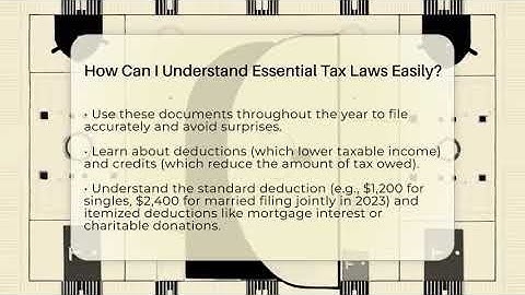 How Can I Understand Essential Tax Laws Easily? - Your Paycheck Planner