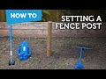 How to install a fence post in soft ground