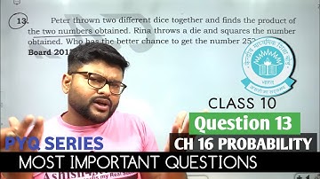 Peter thrown two different dice together and finds the product of the two numbers obtained. Rina th