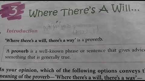 DAV nahan, class 5 , English reader , Unit 3 (A) , where there